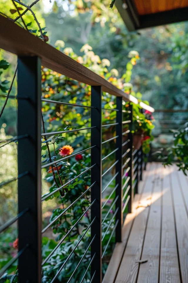 10 Stunning Metal Deck Railing Ideas for a Modern Outdoor Space - Image 5