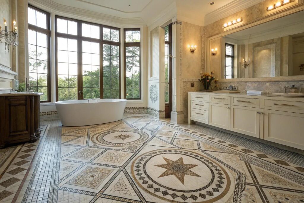 Stunning Bathroom Mosaic Floor Tile Ideas for a Stylish Remodel - Image 5
