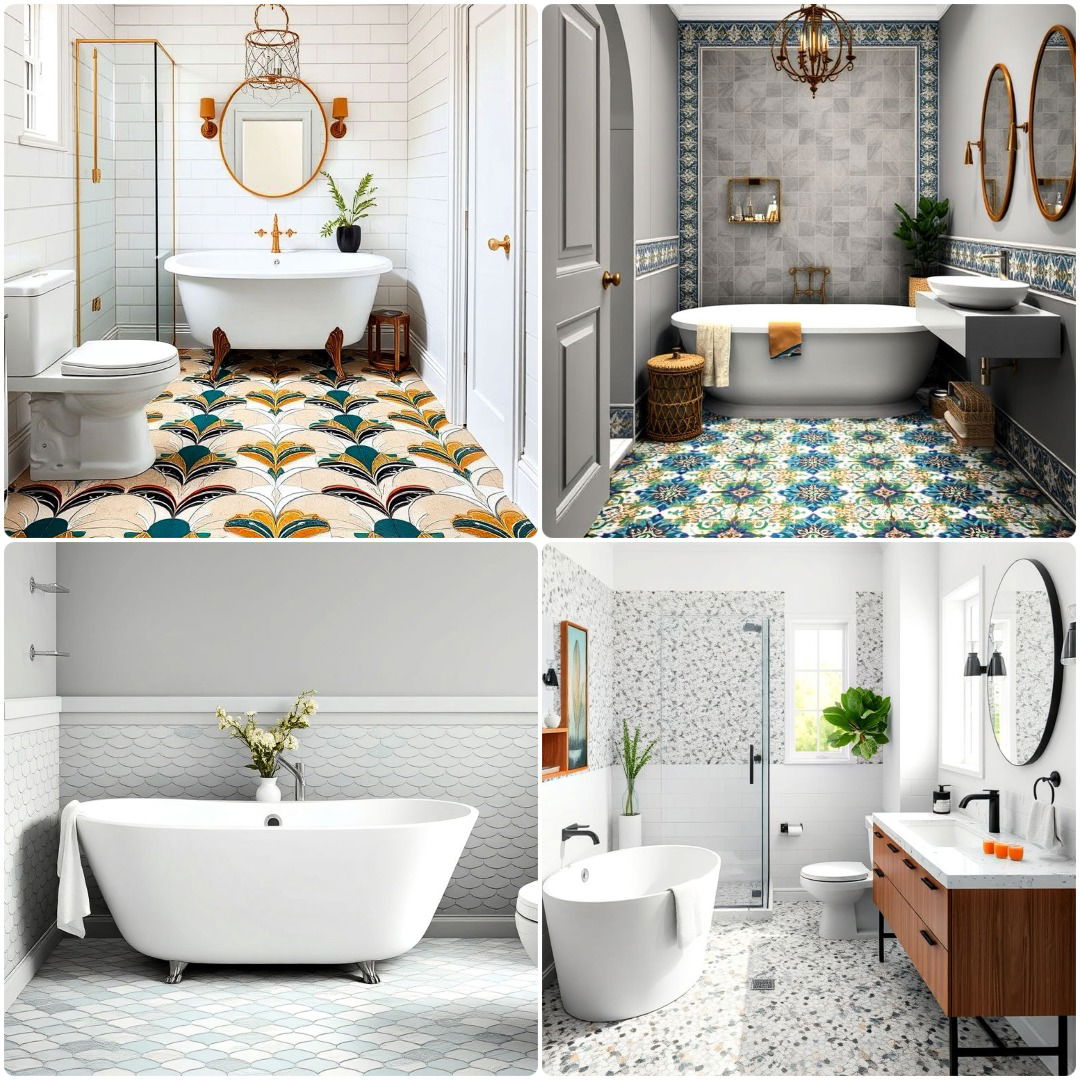 Stunning Bathroom Mosaic Floor Tile Ideas for a Stylish Remodel - Image 4